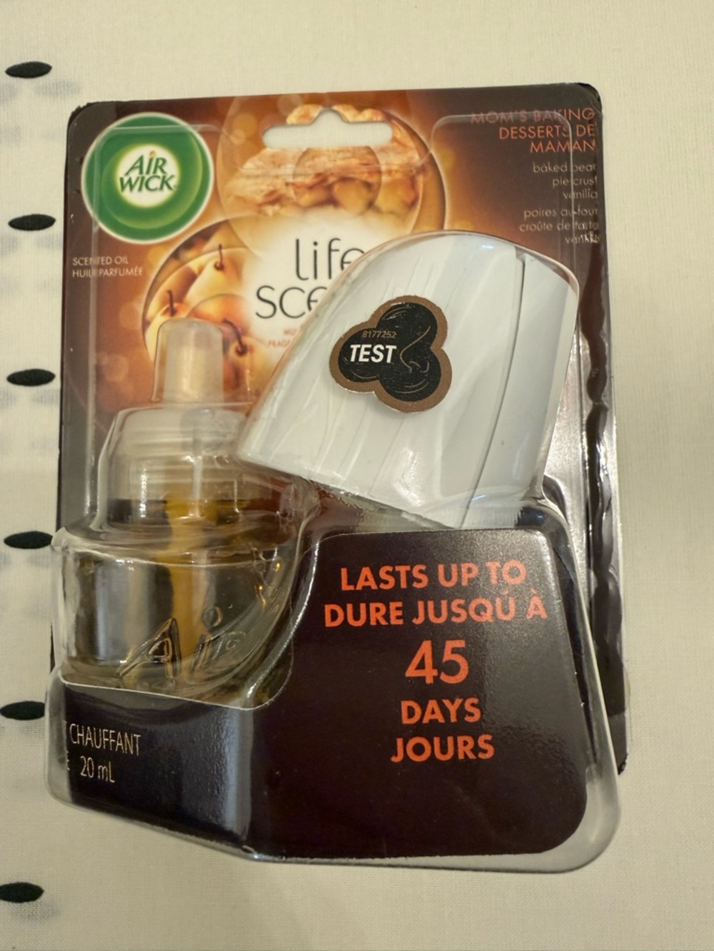 Air Wick Life Scents Scented Oil Warmer - White (Includes 20 mL Refill)